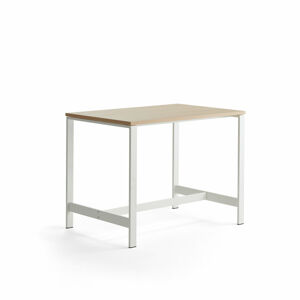 Stôl VARIOUS, 1200x800x900 mm, biela, dub