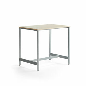 Stôl VARIOUS, 1200x800x1050 mm, strieborná, breza