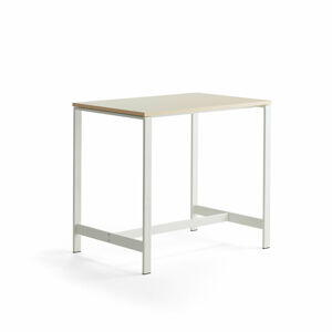 Stôl VARIOUS, 1200x800x1050 mm, biela, breza