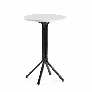 Stôl VARIOUS, Ø700x1050 mm, čierna, biela