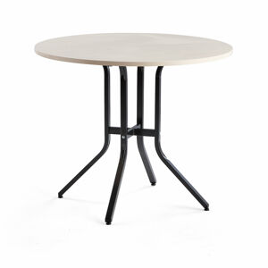Stôl VARIOUS, Ø1100x900 mm, čierna, breza
