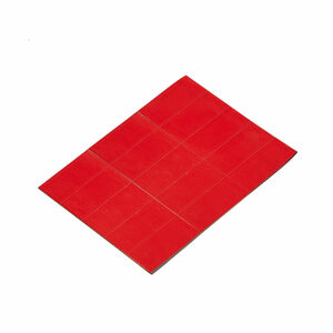 Popisovateľná magnetická páska, 22x50 mm, červená