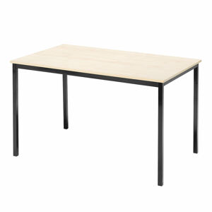 Jedálenský stôl JAMIE, 1200x800 mm, breza/čierna