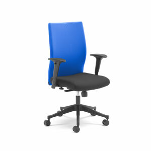 Kancelárska stolička s odnímateľným poťahom MILTON, modrá / čierna