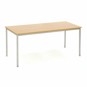 Jedálenský stôl JAMIE, 1800x800 mm, bukový laminát / šedá