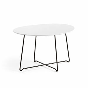Kaviarenský stôl IRIS, asymetrický, čierna, biela