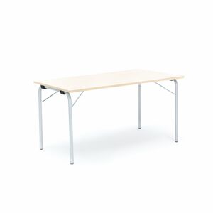 Skladací stôl NICKE, 1400x700x720 mm, laminát - breza, galvanizovaný