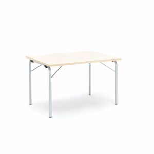 Skladací stôl NICKE, 1200x800x720 mm, laminát - breza, galvanizovaný