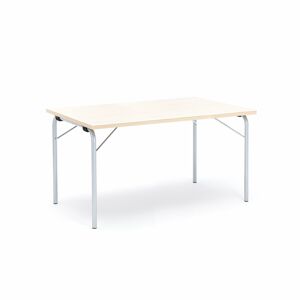 Skladací stôl NICKE, 1400x800x720 mm, laminát - breza, galvanizovaný