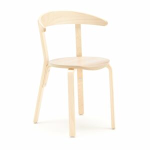 Detská jedálenská stolička LINUS, V 450 mm, breza, laminát - breza