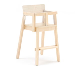 Detská jedálenská stolička LOVE, V 500 mm, breza, laminát - breza
