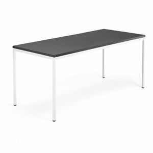 Kancelársky pracovný stôl QBUS, 1800x800 mm, čierna/biela