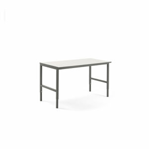 Dielenský stôl CARGO, 1600x750 mm, biela / šedá