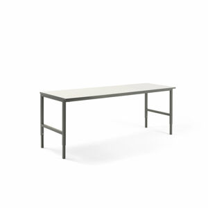 Dielenský stôl CARGO, 2400x750 mm, biela / šedá