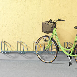 Nástenný stojan na bicykle, pre 5 bicyklov, 2000x280x320 mm