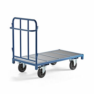 Plošinový vozík, 1300x700 mm, nosnosť 600 kg, modrý