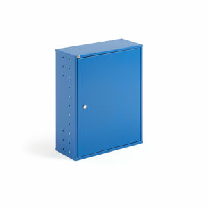 Kovová skrinka SERVE, bez plastových boxov, 580x470x205 mm, modrá