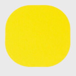 Značenie podlahy, kruh, žltá