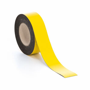 Magnetická páska s vinylovým povrchom Š 50 x D 2000 mm, žltá