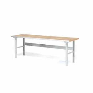 Profi dielenský stôl SOLID 750, nosnosť 750 kg, 2000x800 mm, dub