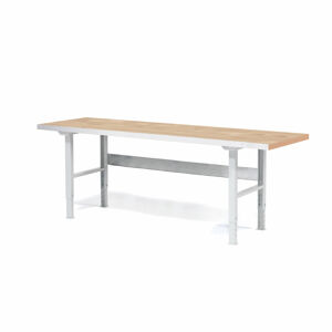 Profi dielenský stôl SOLID 750, nosnosť 750 kg, 2500x800 mm, dub
