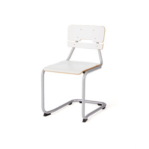 Školská stolička LEGERE II, V 450 mm, biela