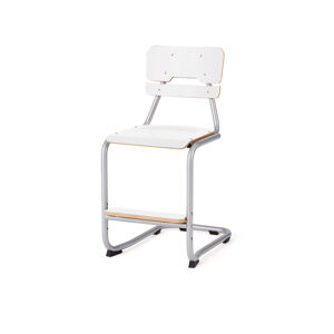 Školská stolička LEGERE III, V 500 mm, biela