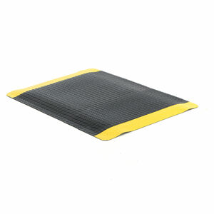 Gumová pracovná rohož SUPER PLUS, šírka 1220 mm, vlastná dĺžka, čierna/žltá