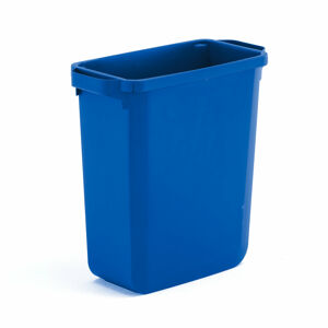 Odpadkový kôš na triedenie odpadu OLIVER , objem 60 L, modrý