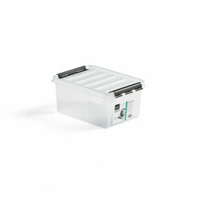 Plastový box s vekom LEE, 8 L, 10 ks, 340x250x160 mm, priehľadný