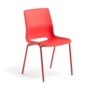 Školská stolička ANA, V 450 mm, červená, červená