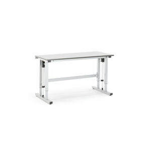 Výškovo nastaviteľný dielenský stôl MOTION, 1500x600 mm, nosnosť 300 kg