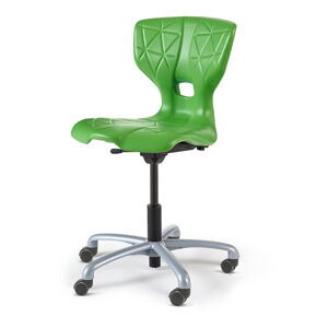 Školská stolička ALDA V, s kolieskami, zelená