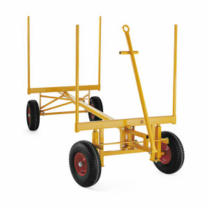 Prepravný vozík na dlhý materiál DAMON, nosnosť 3500 kg, 2750x3940 mm