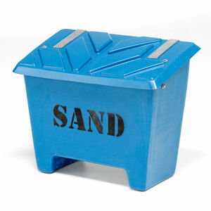 Kontajner na skladovanie piesku, 130 L, modrý