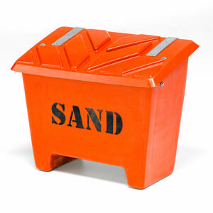 Kontajner na skladovanie piesku, 130 L, oranžový