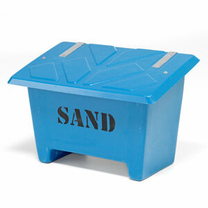 Kontajner na skladovanie piesku, 250 L, modrý