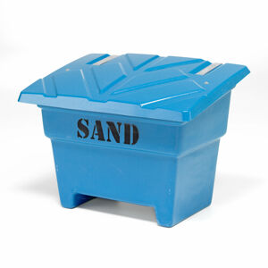 Kontajner na skladovanie piesku, 350 L, modrý