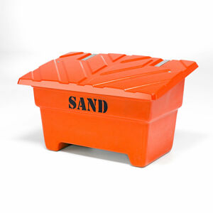 Kontajner na skladovanie piesku, 550 L, oranžový