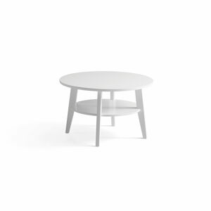 Konferenčný stolík HOLLY, Ø 800x500 mm, biely