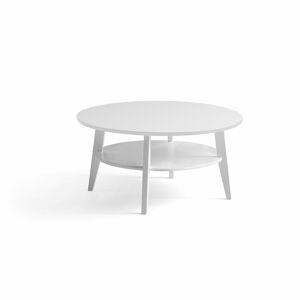 Konferenčný stolík HOLLY, Ø 1000x500 mm, biely
