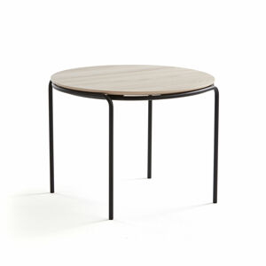 Konferenčný stolík ASHLEY, Ø770 x 530 mm, čierna, jaseň