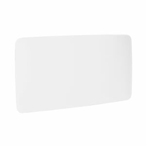 Sklenená magnetická tabuľa STELLA, so zaoblenými rohmi, 2000x1000 mm, biela