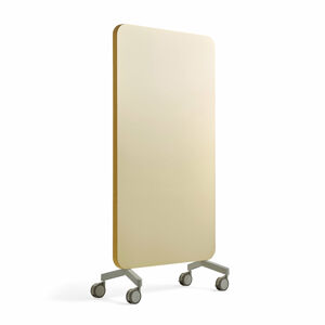 Sklenená magnetická tabuľa s akustickým panelom MARY, 1000x1960 mm, žltá