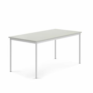Stôl SONITUS, 1600x800x720 mm, laminát - šedá, biela