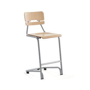 Školská stolička DOCTRINA, V 650 mm, breza