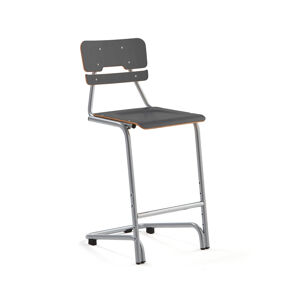 Školská stolička DOCTRINA, V 650 mm, čierna