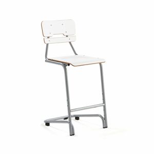 Školská stolička DOCTRINA, V 650 mm, biela