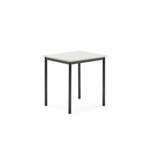 Stôl BORÅS, 700x600x720 mm, laminát - biela, antracit