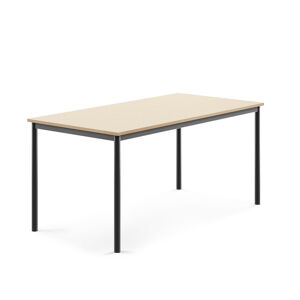 Stôl BORÅS, 1600x800x720 mm, laminát - breza, antracit